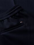 Blue Pantaloni Cu Dunga Global Cordon Si Croiala Larga  Femei