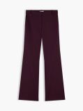 Rosu Pantaloni Travel Bootcut Cu Croiala Slim  Femei