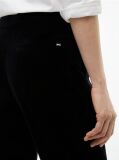 Negru Pantaloni Din Catifea Bootcut Cu Croiala Slim  Femei