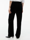 Negru Pantaloni Din Catifea Bootcut Cu Croiala Slim  Femei