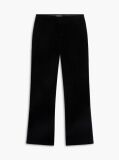 Negru Pantaloni Din Catifea Bootcut Cu Croiala Slim  Femei