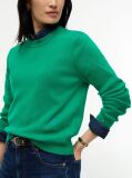 Verde Pulover Premium Tricotat Cu Guler Rotund  Femei