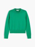 Verde Pulover Premium Tricotat Cu Guler Rotund  Femei