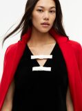 Negru Rochie Mini Festive Fara Maneci Cu Funda  Femei
