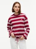 Multi T-Shirt Cu Maneca Lunga Cordon Si Dungi  Femei