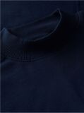 Blue T-Shirt Cu Guler Rotund Si Nasturi Aurii  Femei