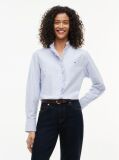 Blue Camasa Oxford Cu Guler Cu Volane   Femei
