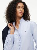 Blue Camasa Oxford Cu Guler Cu Volane   Femei