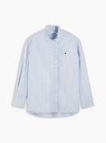 Blue Camasa Oxford Cu Guler Cu Volane   Femei
