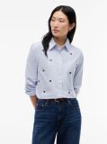 Blue Camasa Oxford Cu Croiala Regular   Femei