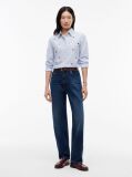 Blue Camasa Oxford Cu Croiala Regular   Femei