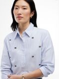 Blue Camasa Oxford Cu Croiala Regular   Femei