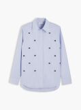 Blue Camasa Oxford Cu Croiala Regular   Femei