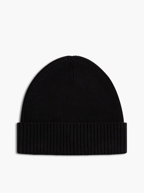 Negru Caciula Cu Casmir Hilfiger Flag   Barbati