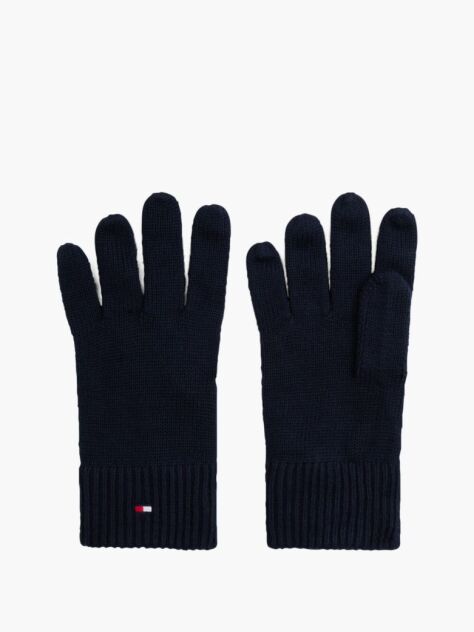 Blue Manusi Din Casmir Hilfiger Cu Steag Brodat   Barbati