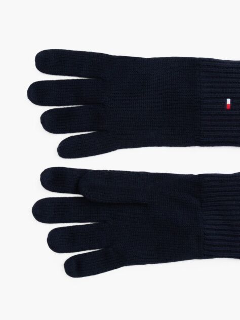 Blue Manusi Din Casmir Hilfiger Cu Steag Brodat   Barbati