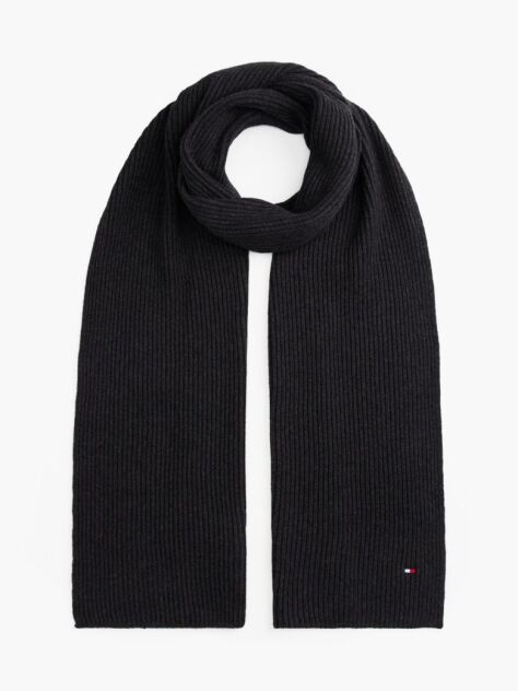 Grey Hilfiger Flag Embroidery Scarf with Cashmere  Men
