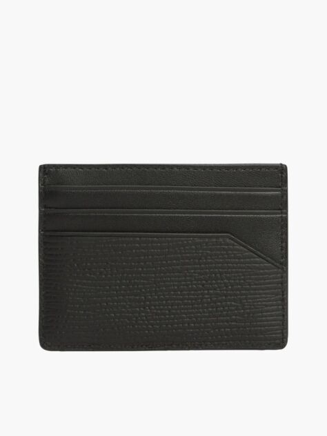 Negru Portcard TH Business Din Piele  Barbati