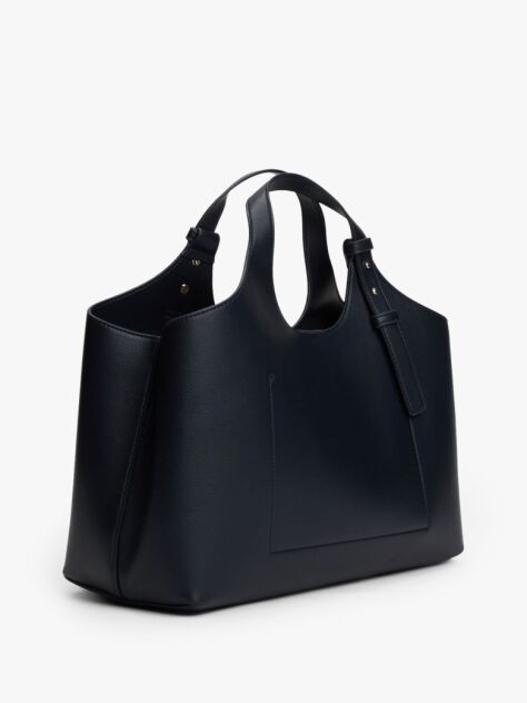 Blue TH Logo Satchel  Women