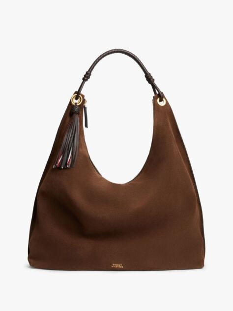 Brown Suede Hobo Bag  Women