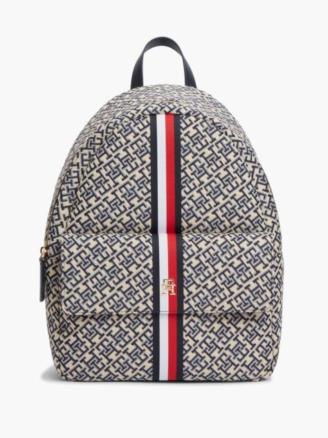 Blue Rucsac Dome Jacquard Esential Cu Monograma TH  Femei