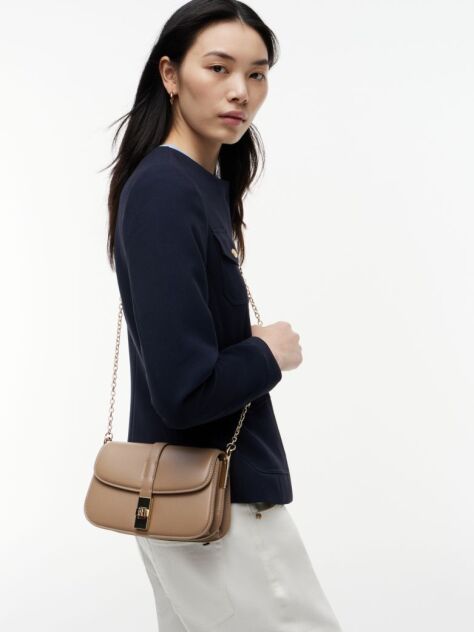 Maro Geanta Crossbody Cu Monograma TH Si Lant  Femei
