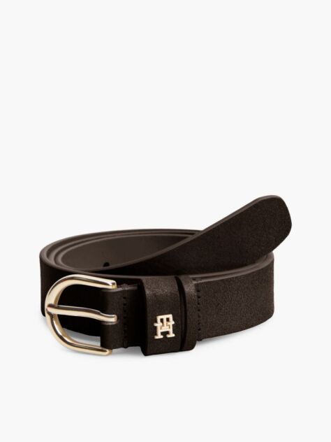 Maro Curea Din Suede Esential Cu Catarama Rotunda  Femei