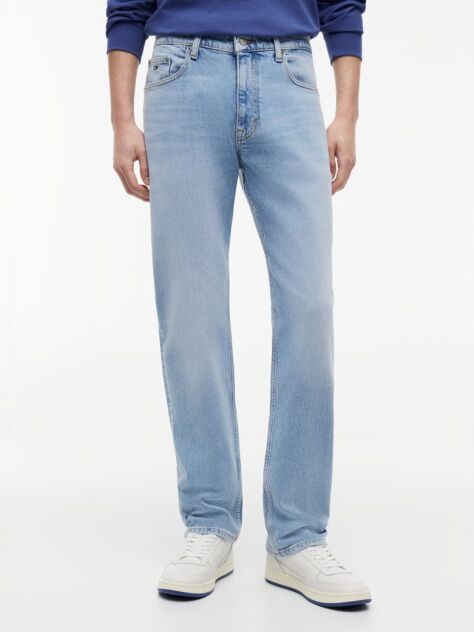 Denim Blugi Ryan Cu Picior Drept Si Croiala Slim  Barbati