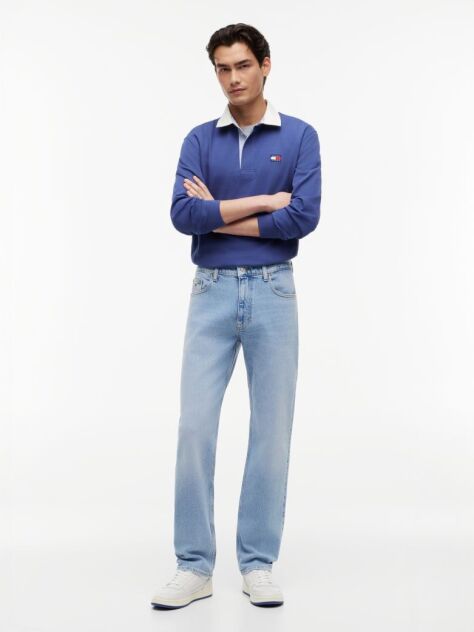Denim Blugi Ryan Cu Picior Drept Si Croiala Slim  Barbati