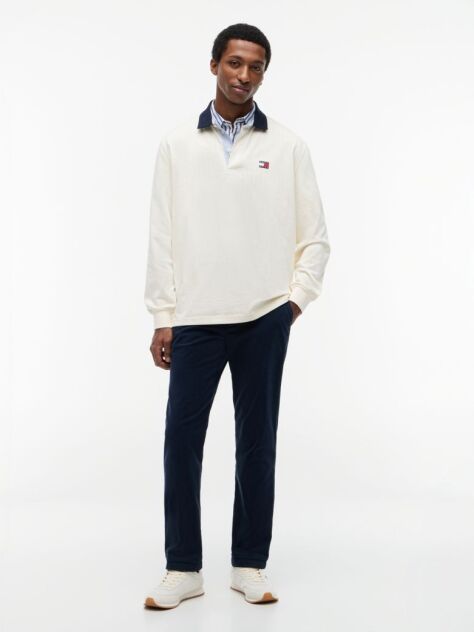 Blue Scanton Chino Twill Cu Croiala Slim  Barbati