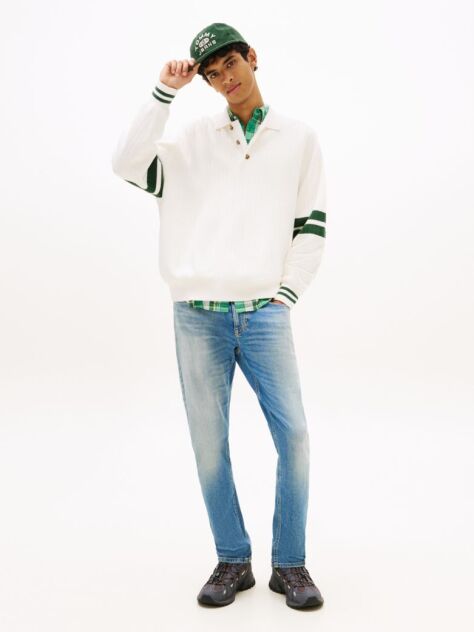Denim Austin Whiskered Slim Tapered Leg Jeans  Men