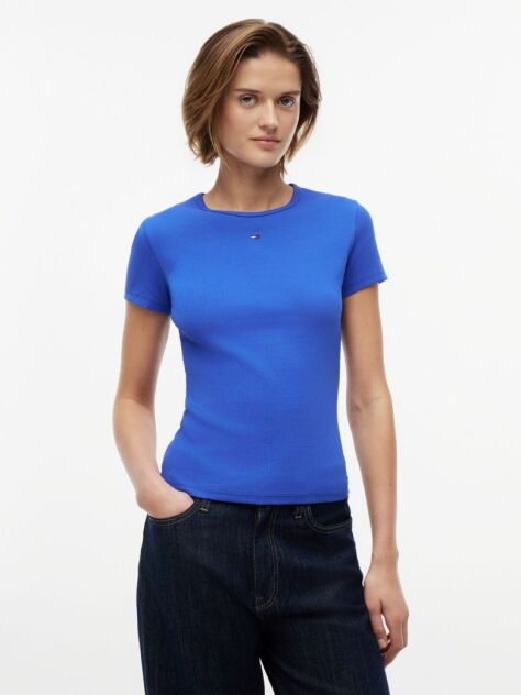 Blue Tricou Slim Essential  Femei