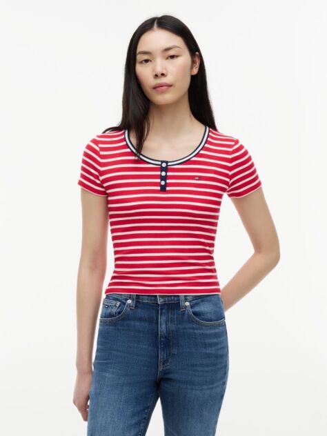 Multi Tricou Henley Slim Fit  Femei