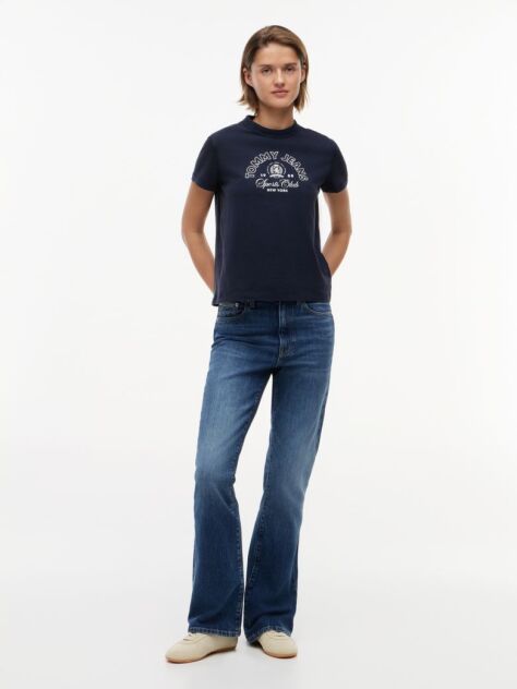 Blue Regular Heritage Logo T-Shirt  Women