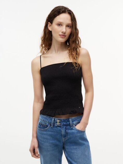 Negru Bluza Cu Bretele Subtiri  Femei