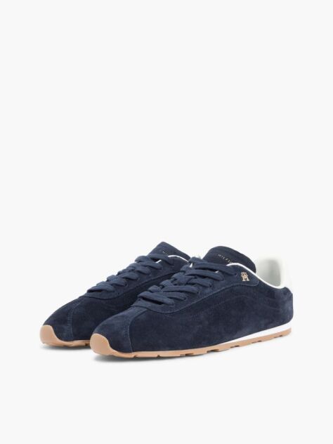 Blue Adidasi Din Piele Suede Cu Monograma TH Low Profile  Femei