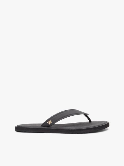 Black Chic TH Monogram Flip-Flops  Women