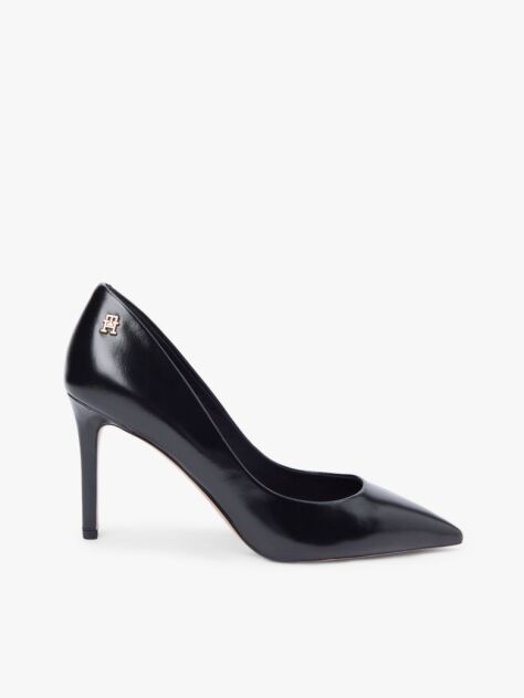 Negru Pantofi Cu Toc Stiletto Din Piele Cu Varf Ascutit  Femei