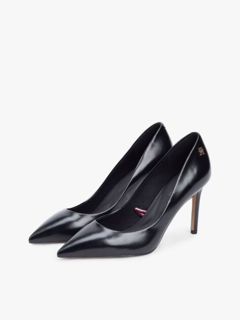 Negru Pantofi Cu Toc Stiletto Din Piele Cu Varf Ascutit  Femei