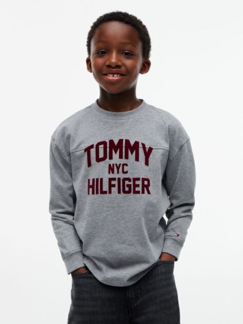 Grey Logo Long Sleeve T-Shirt  Boys