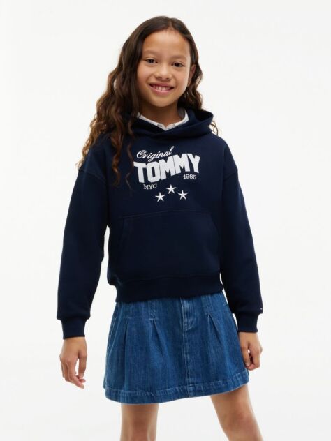 Blue Star Logo Relaxed Hoody  Girls