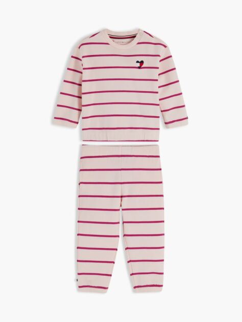 Multi Heart Flag Sweatshirt And Joggers Set  Newborn