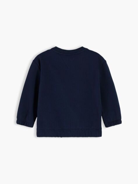 Blue Bluza De Trening Cu Guler Rotund Si Steag Brodat  Nou nascuti
