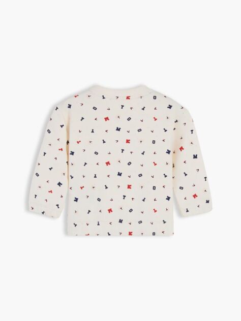 Multi Bluza De Trening Cu Guler Rotund Si Steag Brodat  Nou nascuti