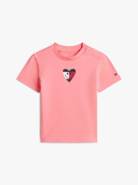 Pink Smiley Logo Jersey T-Shirt  Newborn