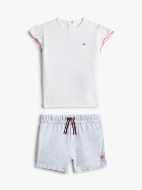 Multi Ithaca Stripe T-Shirt And Shorts Set  Newborn