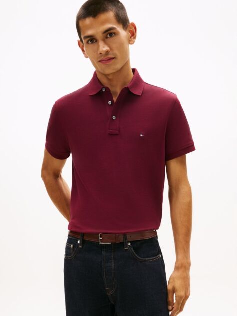 Rosu Polo Slim Fit 1985 Collection  Barbati