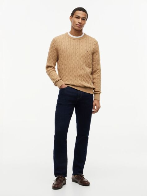 Maro Jumper Cu Guler Rotund Din Tricot  Barbati