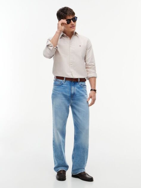 Bej Camasa Oxford Regular Fit Heritage  Barbati