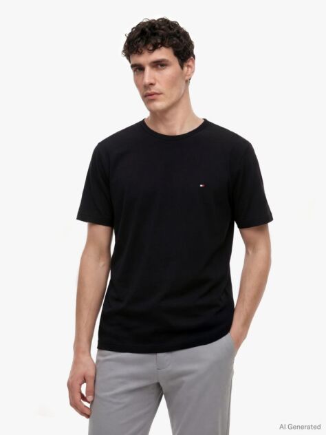 Negru Tricou Moisture Wicking  Barbati
